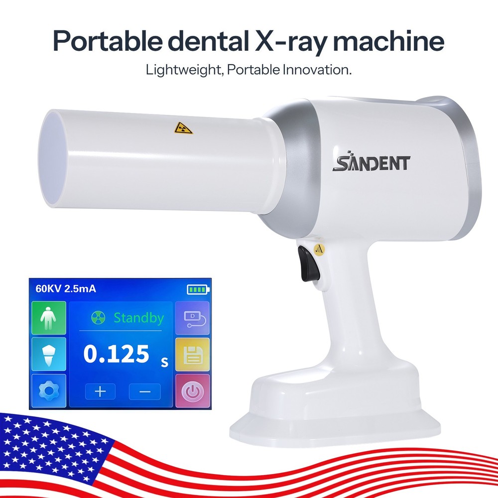 USA Dental Handheld X-rays Unit Machine +Scatter Shield Protective Ring