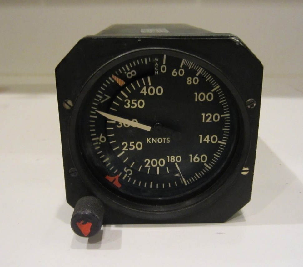 MAXIMUM ALLOWABLE AIRSPEED MACH INDICATOR SABRELINER P/N 25850-613