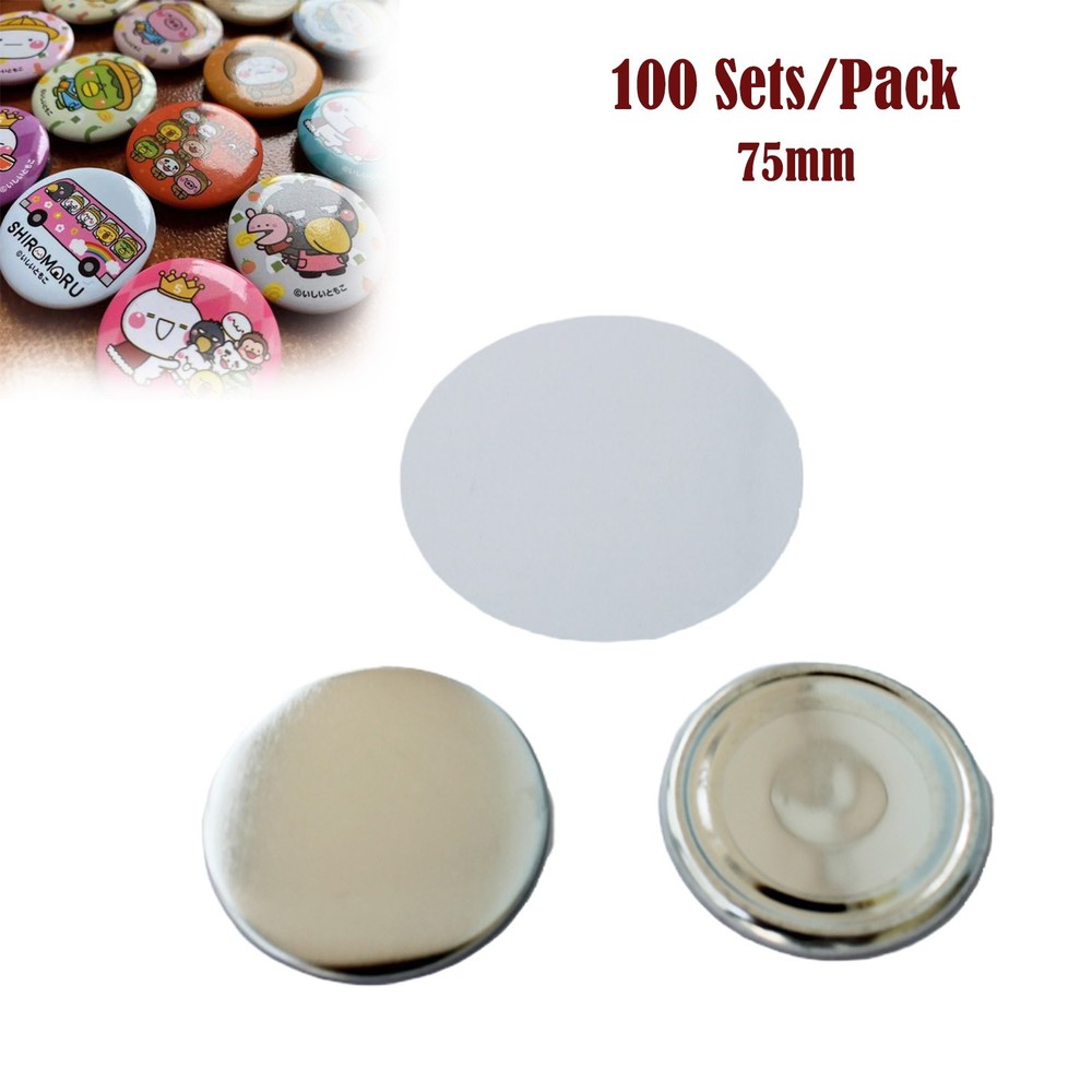 75MM Nd. Magnetic Button 100 Sets/Pack DIY Magnetic Button 3"