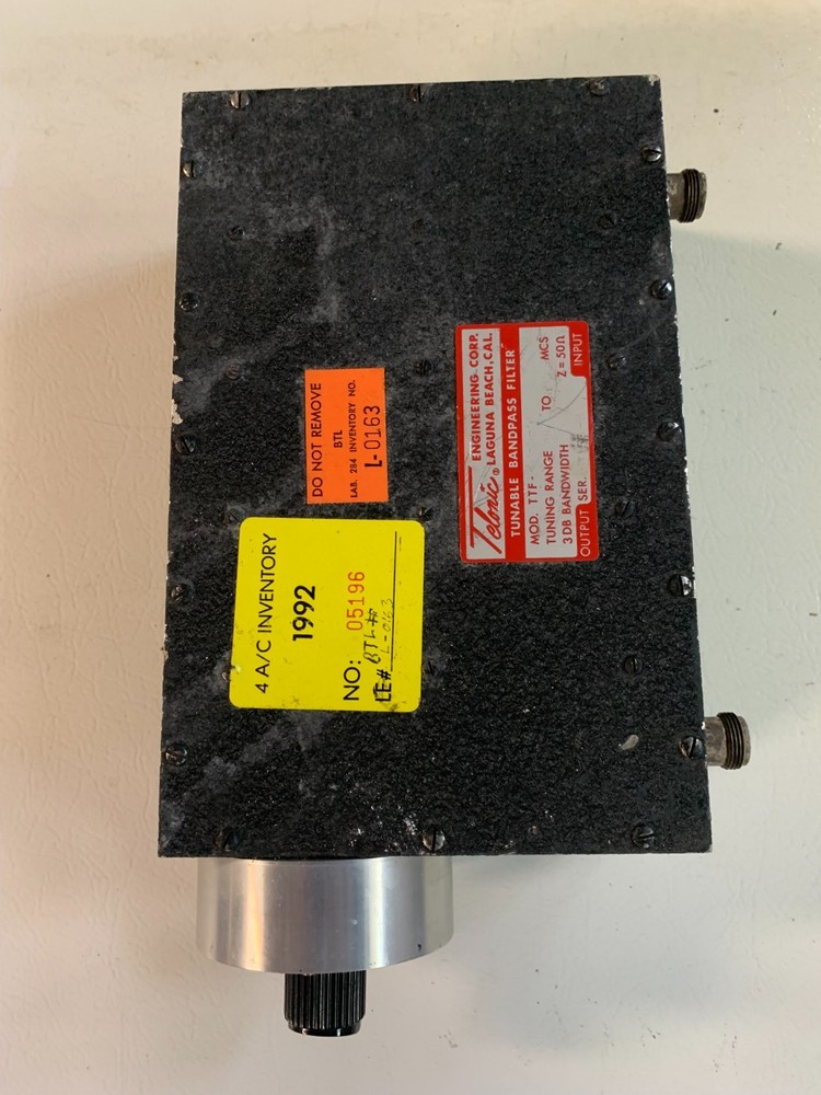 Telonic Engineering Tunable Bandpass Filter TTF Series – RF / Microwave Test Equ