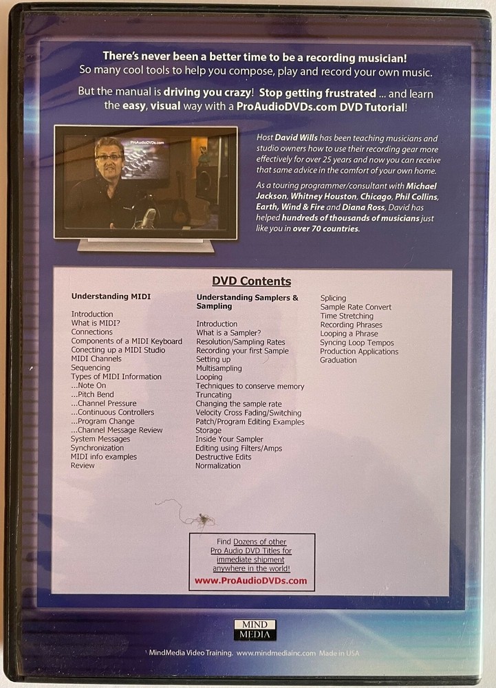 ProAudioDVDs Understanding Midi Samplers & Sampling music technology training