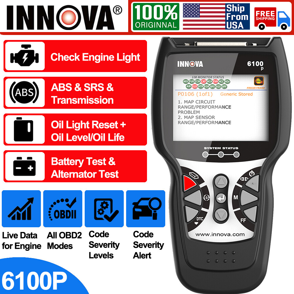 INNOVA OBD2 Code Reader Scanner Engine ABS SRS Automotive Car Diagnostic Tool US