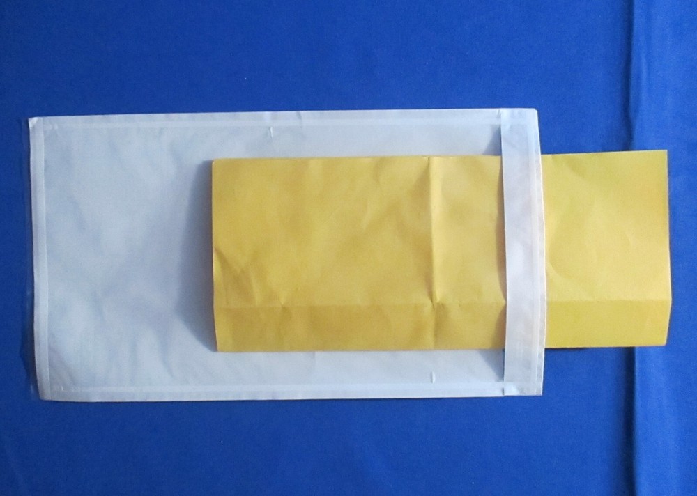 Clear Face Document Envelope Side Open 5.5"x10" Packing List Shipping Invoice