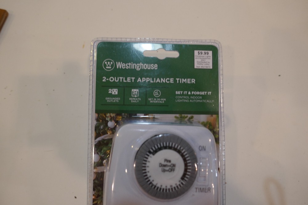 2 Outlet Mechanical Daily Timer Westinghouse