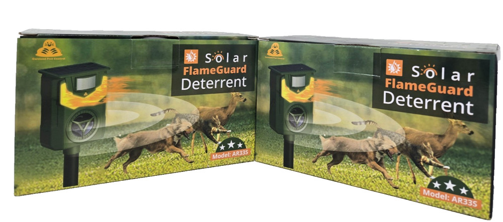 Solar FlameGuard Deterrent, (2 Pack Set)