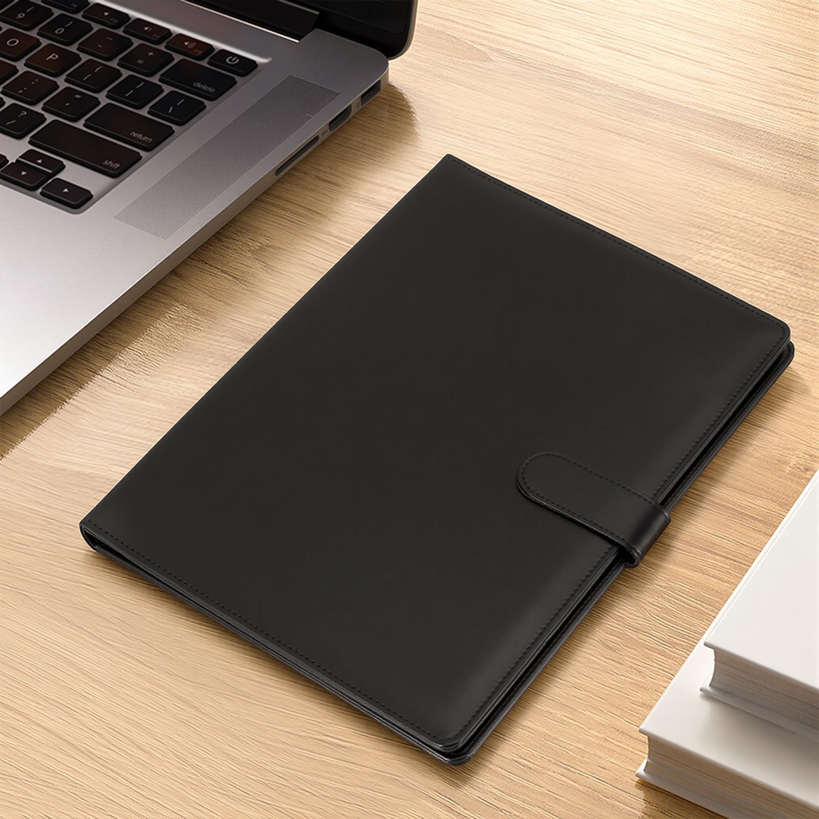 Professional Padfolio with Clipboard, Faux Leather Portfolio Folder Binder, L...