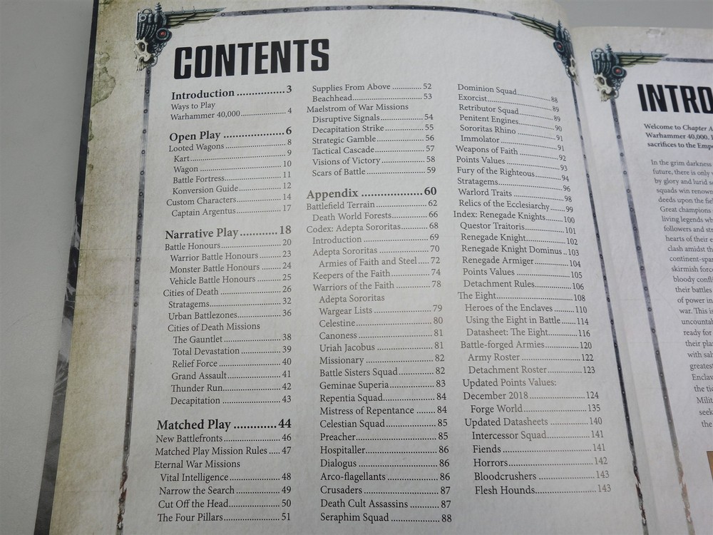 Warhammer 40K: Chapter Approved 2018 Edition (oop 8th ed softcover)