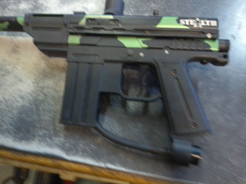 Stealth Camo Paintball Marker Untested, AS IS