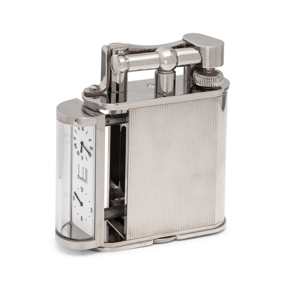 Vintage Dunhill Lighter With Clock
