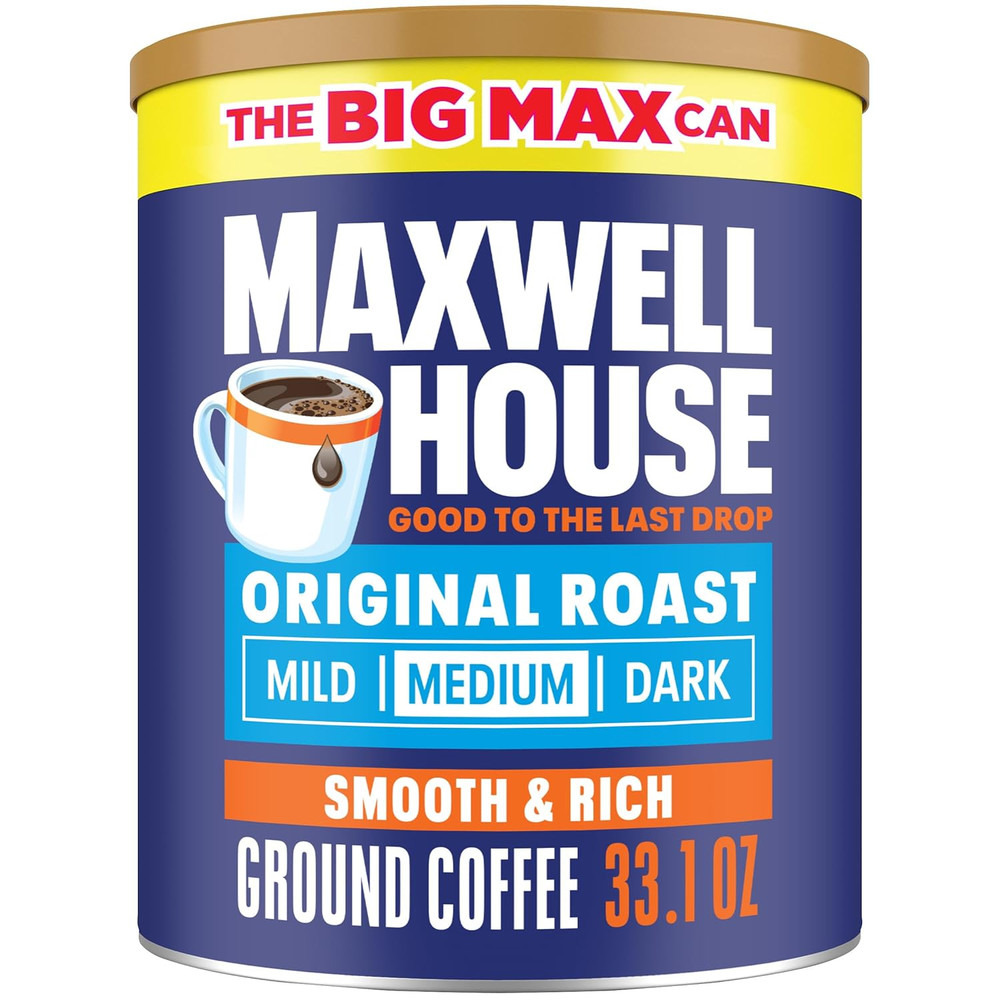 Original Roast Ground Coffee, 33.1 Oz Canister