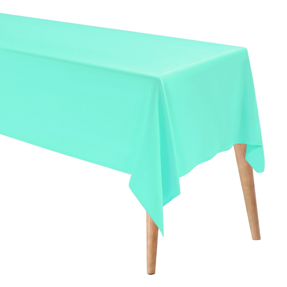 140x220cm Rectangle Tablecloth, Thickened Polyester Table Cloth Turquoise