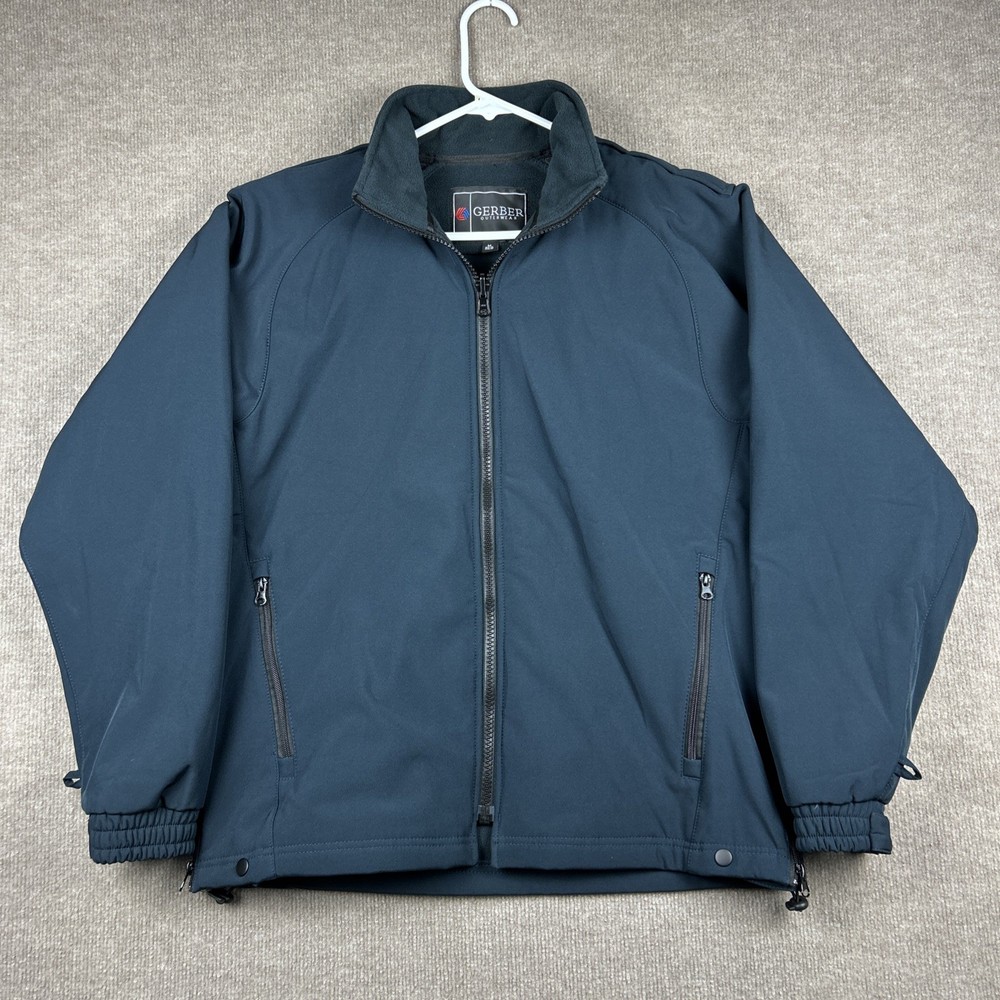 Gerber Outerwear 51S1 Warrior Soft Shell Fleece Jacket Size Medium Dark Navy