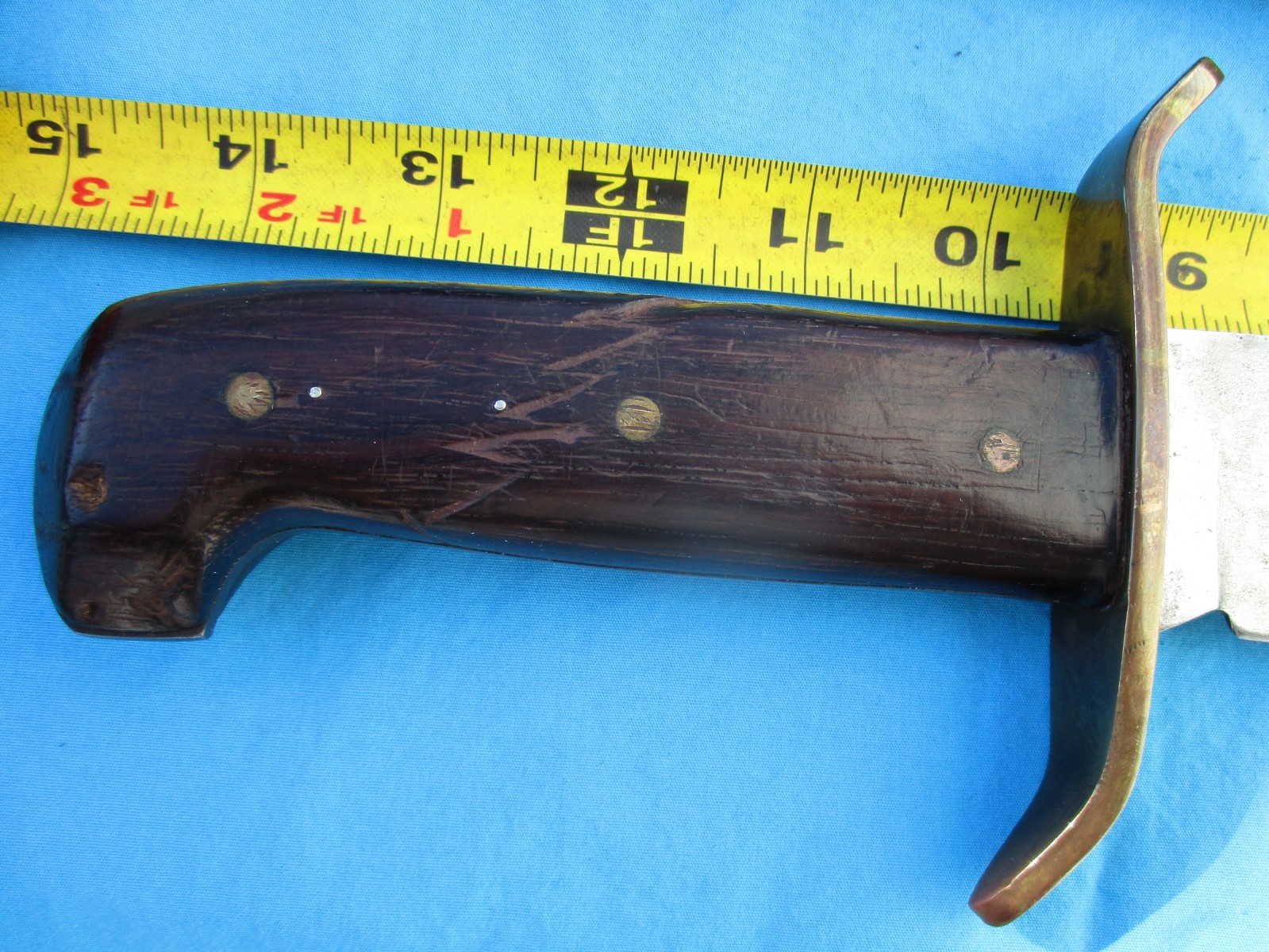 Vintage Western Bowie Knife 1960s Vietnam Era Old Used (Not Marked W49)