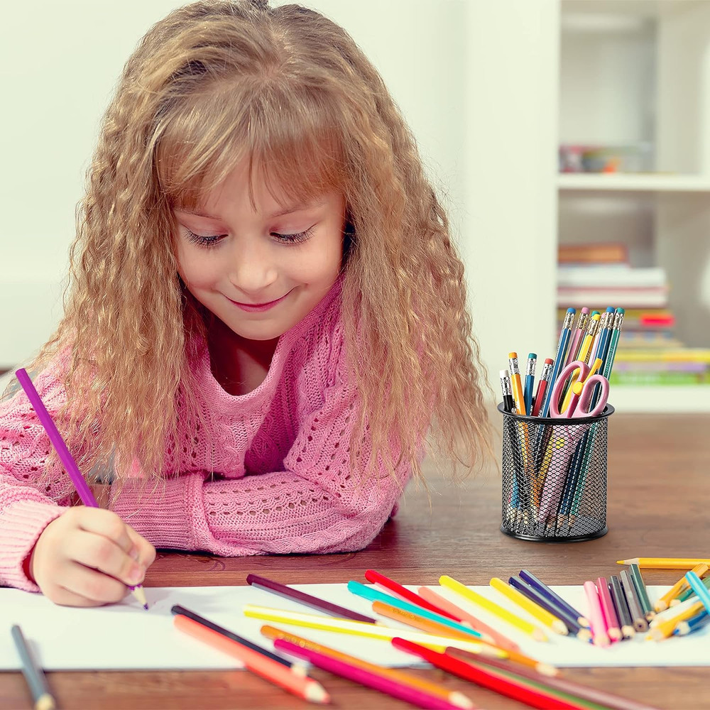 Wire Mesh Pen Cup, Black