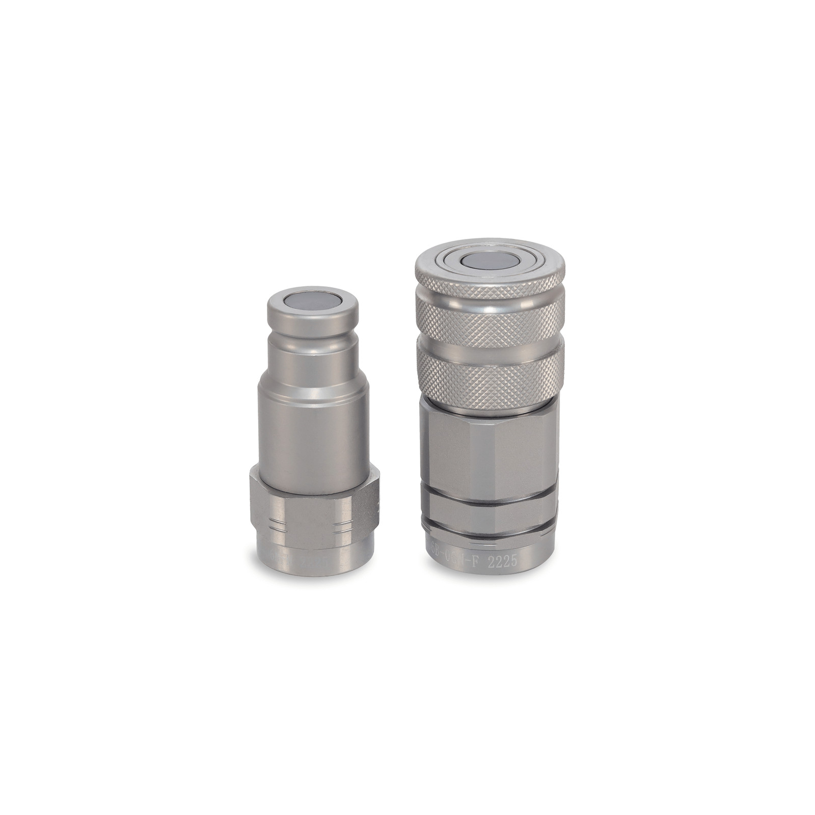 3/8″ Flat Face Hydraulic Quick Couplers Set - 3/8″ NPT Thread