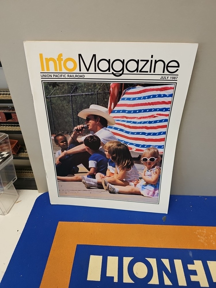 Info Magazine Union Pacific System 1987 Full Year Missing June.