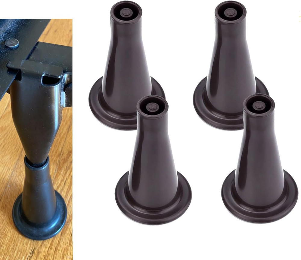 Plastic Bed Frame Feet to Replace Wheels - Keep Your Bed Stationary and Protect