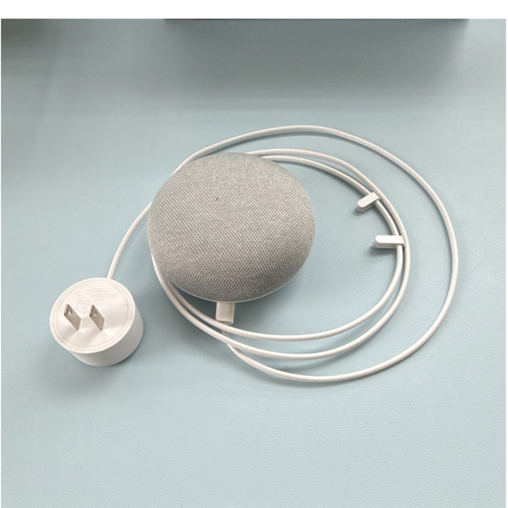 Google Home Mini Smart Speaker Gray Fabric Wi-Fi Google Assistant Type A Plug