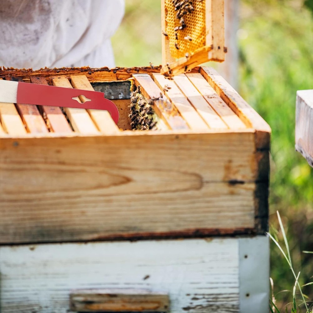 Multi-Functional 10-1/2-Inch J Hook Bee Hive Tool for Efficient Hive Management