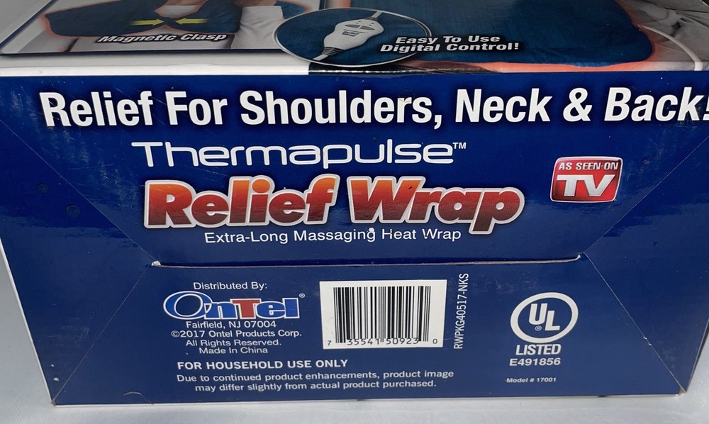 Thermapulse Relief Vibrating Massage Wrap - Blue