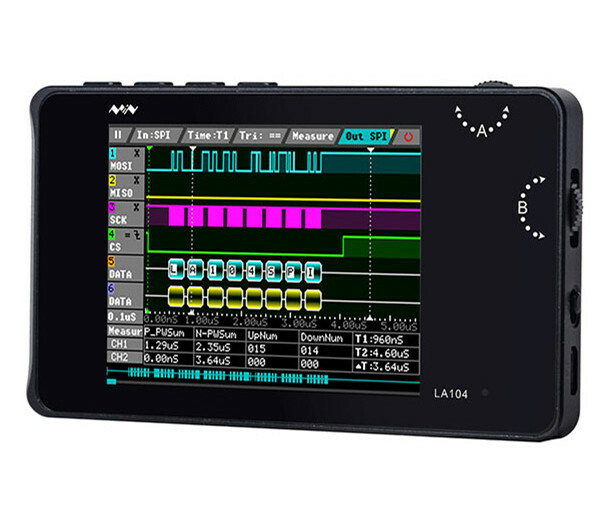 Miniware LA104 Portable 2.8" LCD Screen 4 Channels 100MHz Digital Logic Analyzer