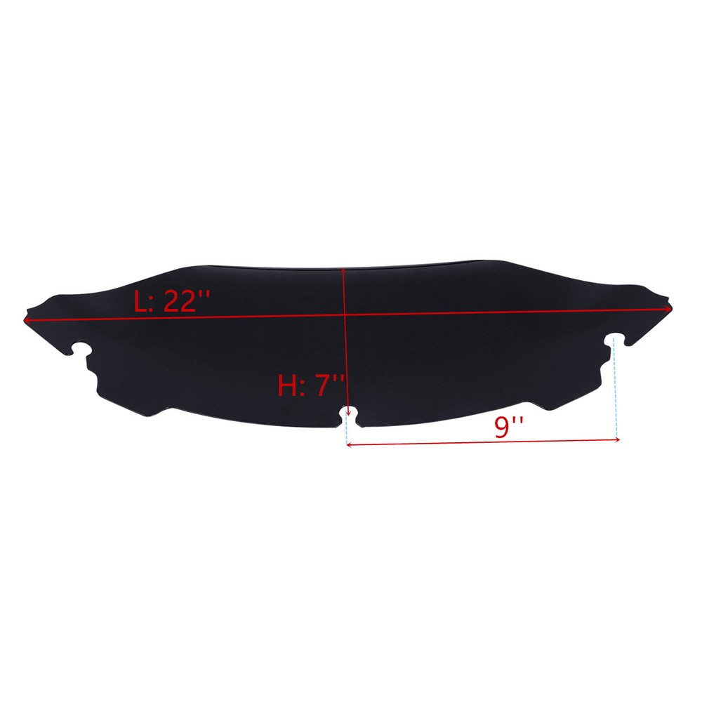 7" Black Windscreen Windshield For Harley Electra Tri Glide FLHT 2014-2024 2023