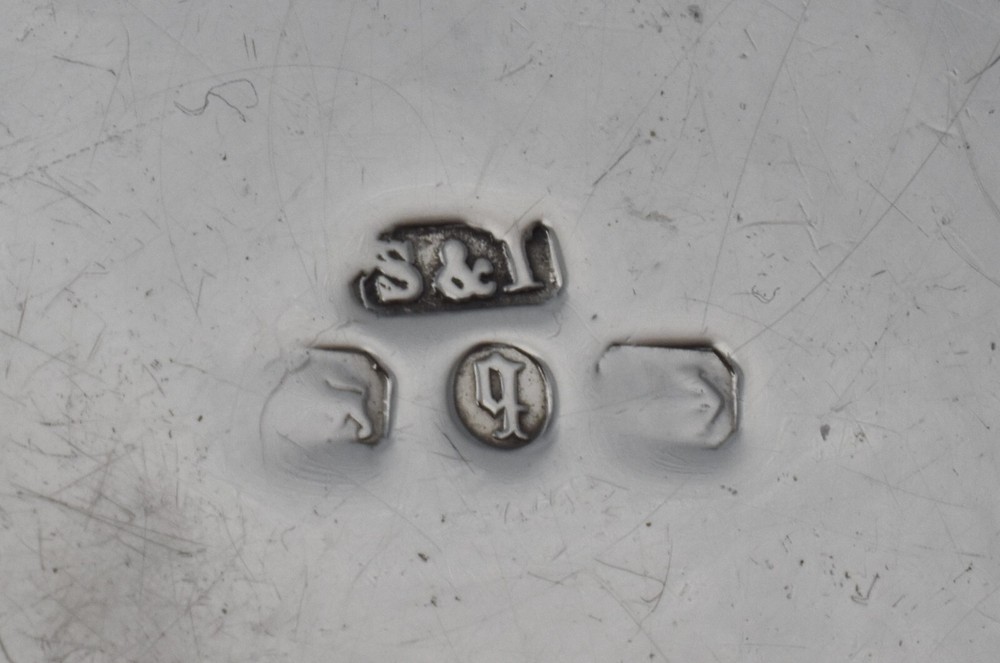 Victorian Solid Silver Snuff Box Trinket Pot 1890 Chased Stokes & Ireland