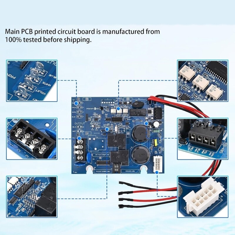 Pool Chlorinator Part Plastic Circuit Board Plastic Texture for Salt Systems