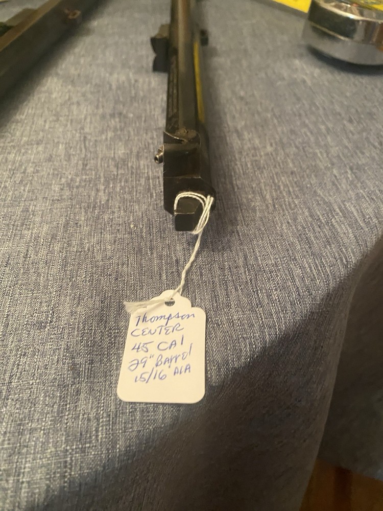 45 caliber Thompson Center 29 " Barrel ,15/16" Muzzleloader