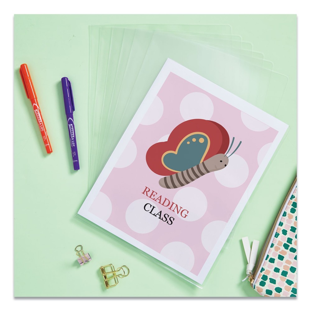 Avery® Clear Plastic Sleeves, Polypropylene, Letter, 12/Pack