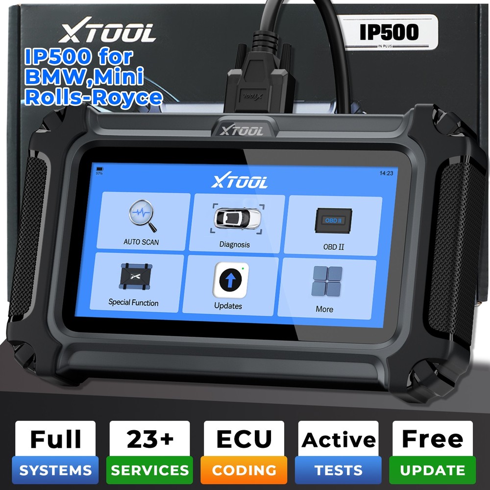XTOOL IP500 for BMW All System Bidirectional OBD2 Scanner Diagnostic Tool Coding