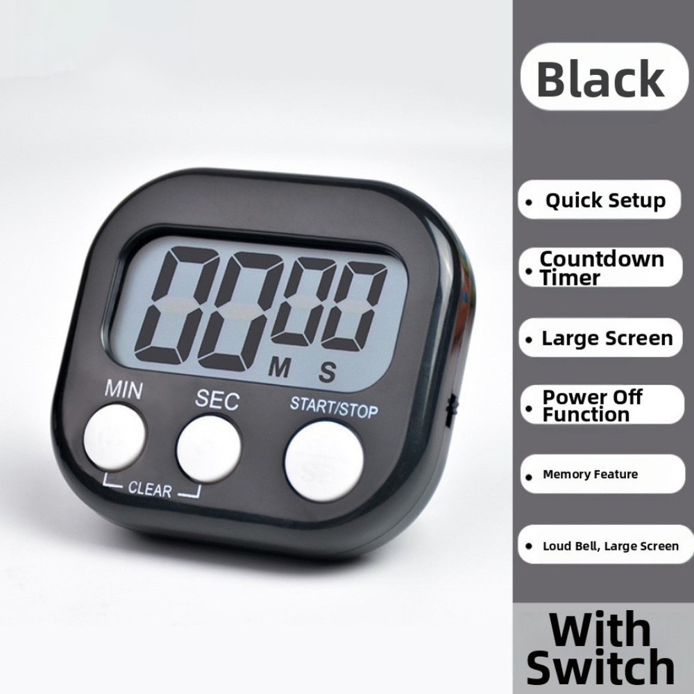 Digital Timer Set 3 PCS With Folding Stand Loud Alarm For Kitchen Classroom