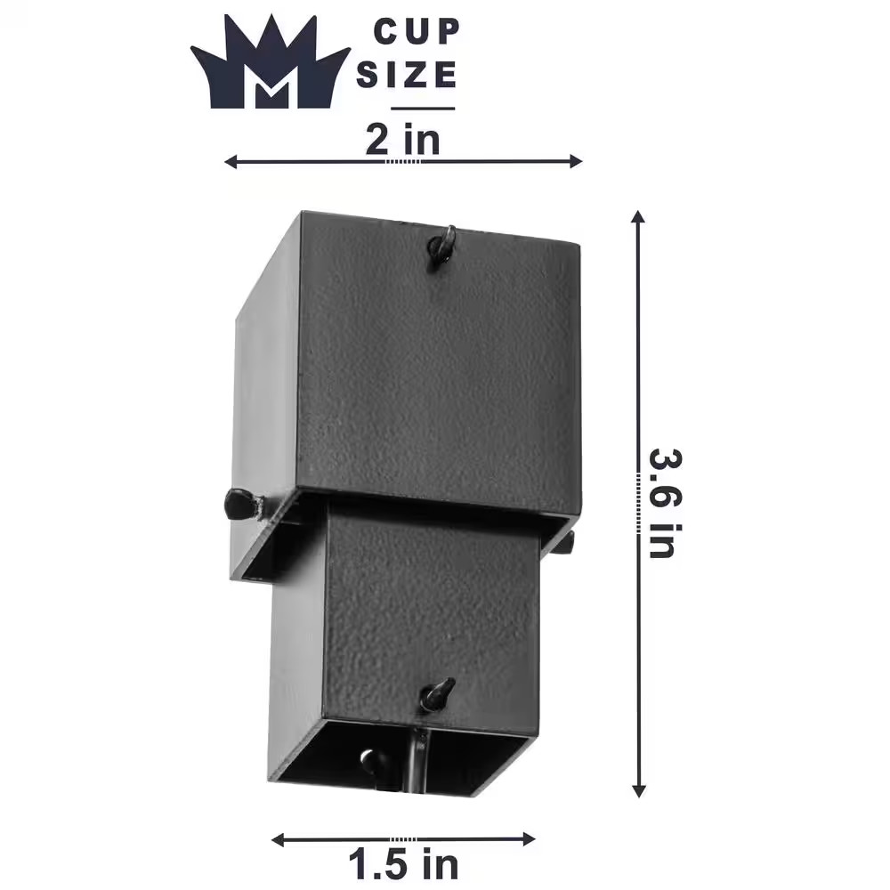 8.5 Ft Aluminum Multi Cube Rain Chain (Black)