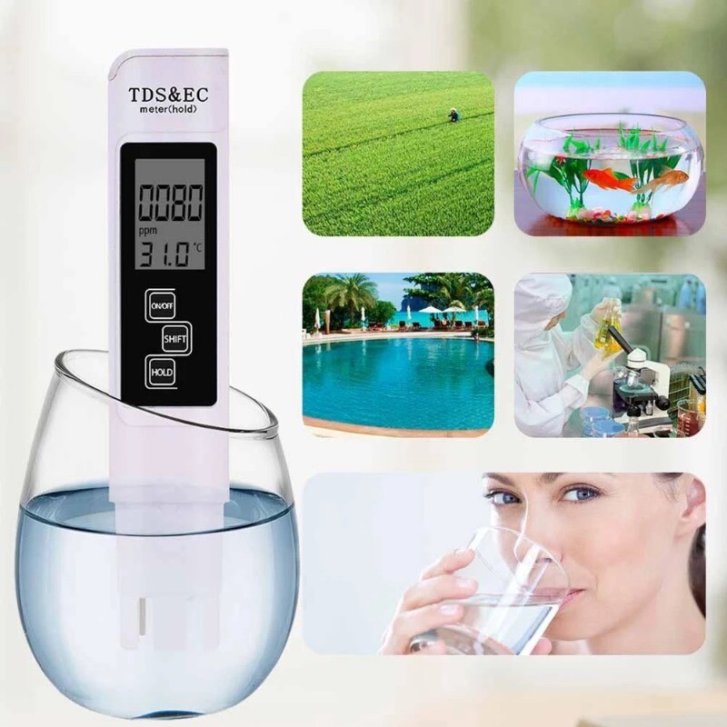 TDS Meter Digital Tester Water Quality Testing Kit for Drinking Water 0-9990ppm