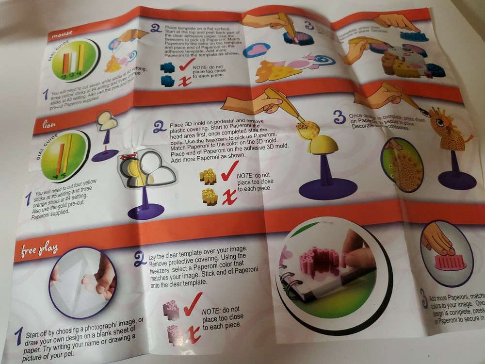 PAPERONI DELUXE STUDIO ACTIVITY SET - partial kit