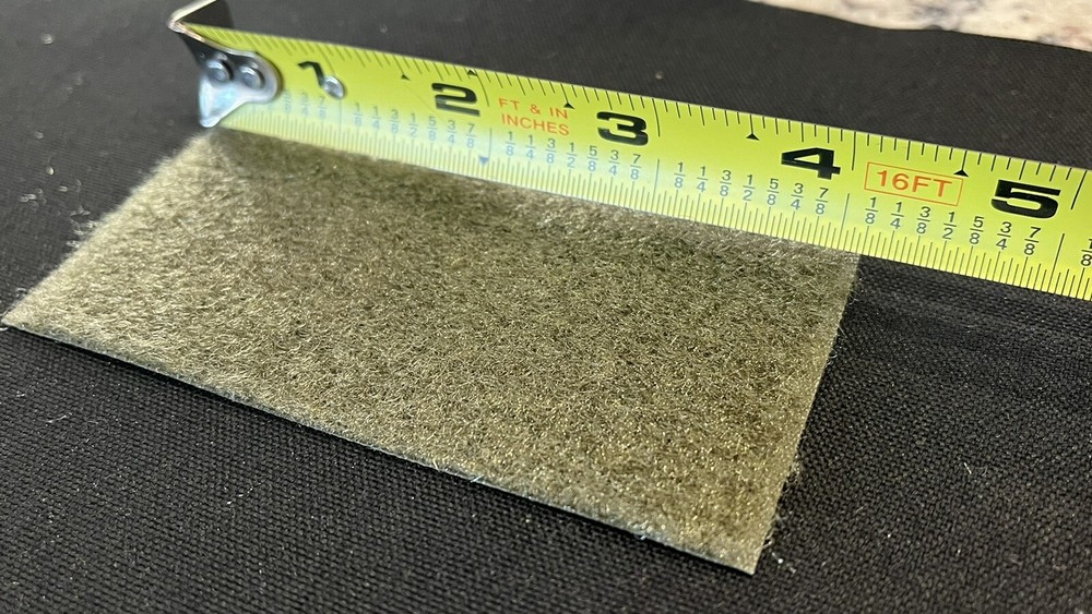 OD Green - Mil-Spec Hook & Loop Sew On Closure. 4x2 Inch. 10 Sets.