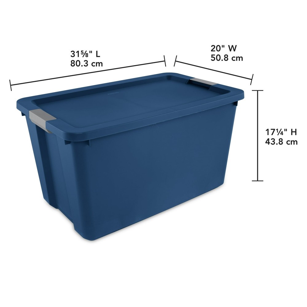 Sterilite 34 Gallon Extra-Large Storage Bin, Plastic Storage Container 2 pack