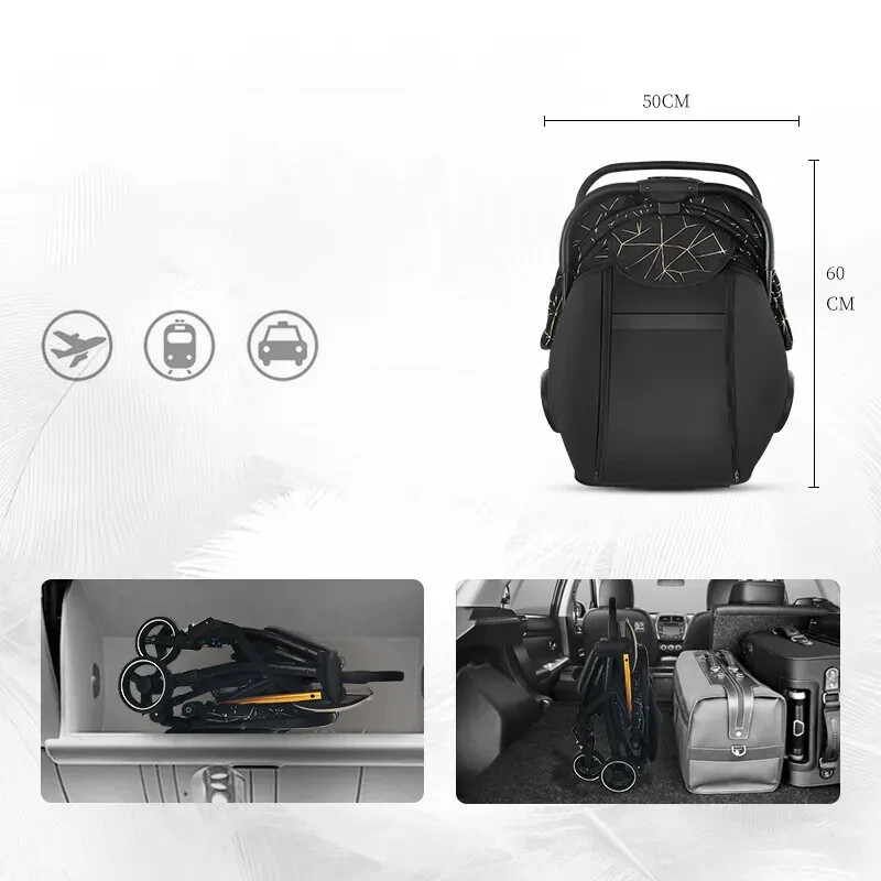 Lightweight Foldable Lay Flat Stroller Infant and Toddlers