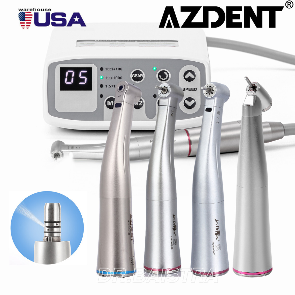 AZDENT Dental Electric LED Brushless Micro Motor/1:1/1:5 1:4.2 LED Handpiece