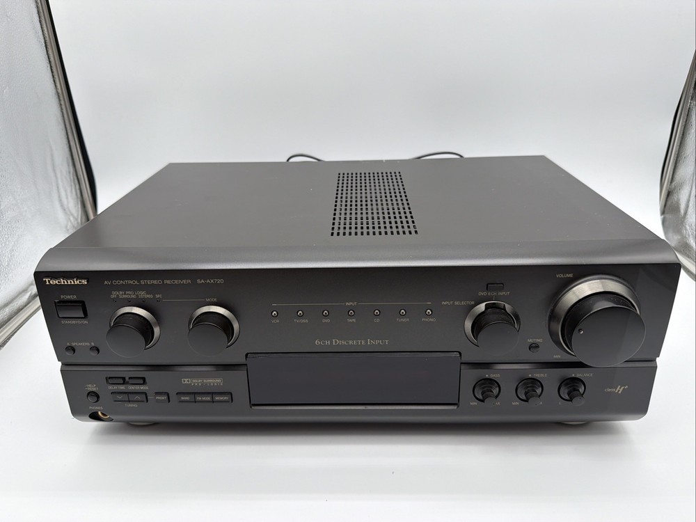 Technics SA-AX720 AV Control Stereo Receiver 100W/Ch - Phono Input- 6 Ch- Tested