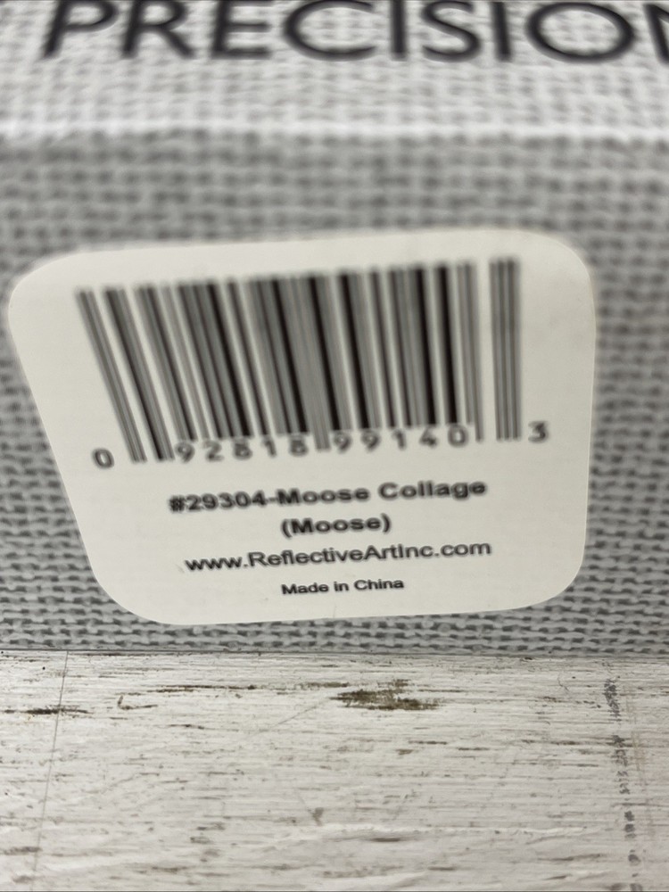 “ Moose Collage” Precision Quartz Movement Clock - New