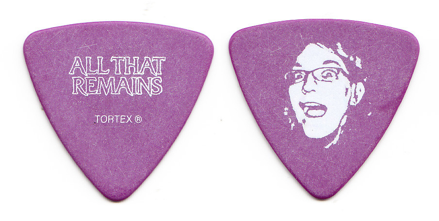 All That Remains Jeanne Sagan Purple Bass Guitar Pick - 2011 Tour ATR