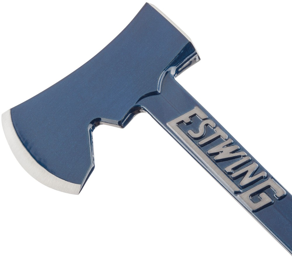Estwing E6-25A 15" Camper's Axe w/Tent Stake Puller, Solid Steel, Nylon Sheath