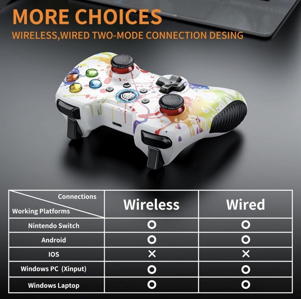 EasySMX KC8236 Wireless Gaming Controller for Multiple Systems - See Discription