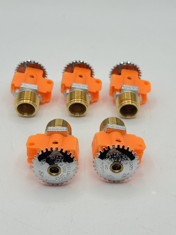 5Pcs Fire Sprinkler Head 1/2" Quick Response Automatic Water Spray System