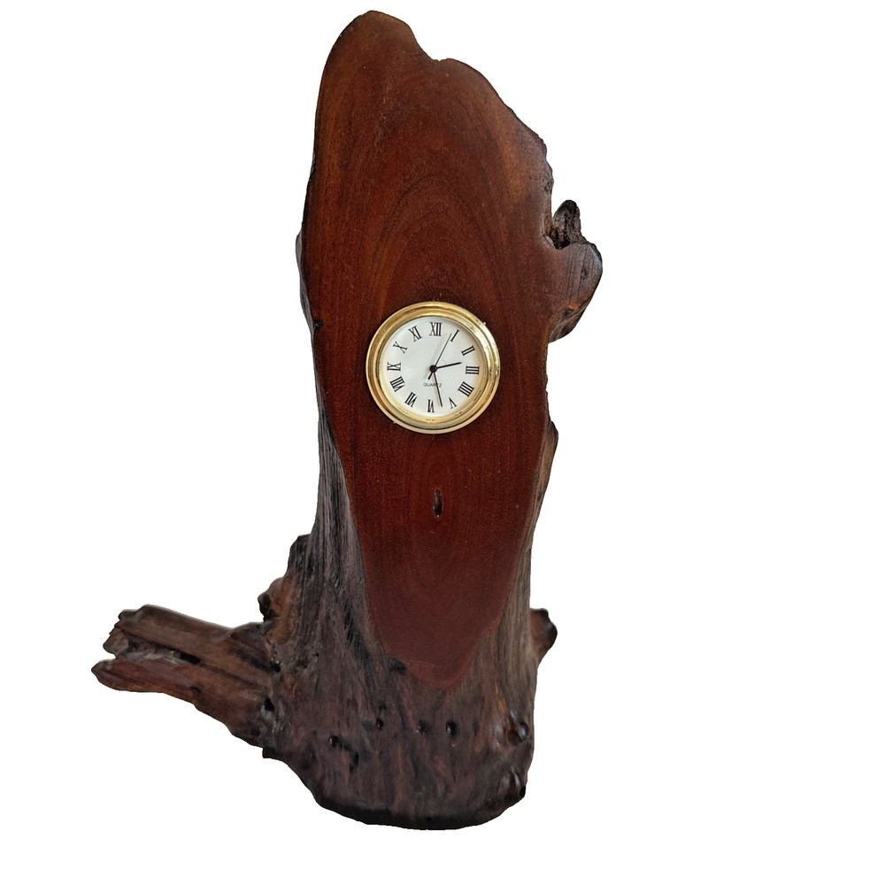 Clock Table Mantel Shelf Tropical Driftwood Unique