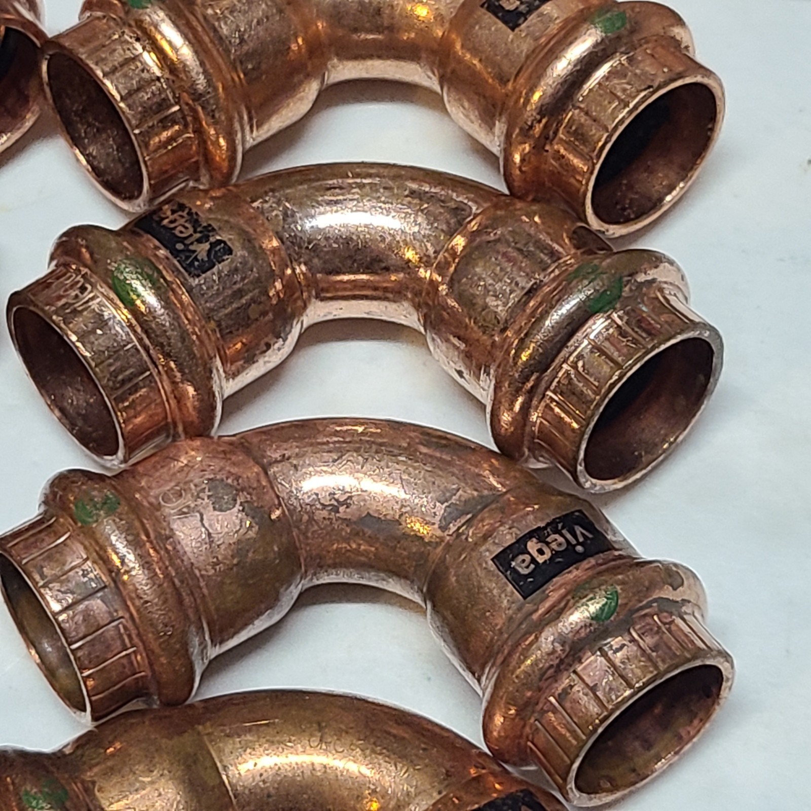 Viega 77317, 1/2" x 1/2" P x P ProPress 90° Copper Elbow (PK 10)