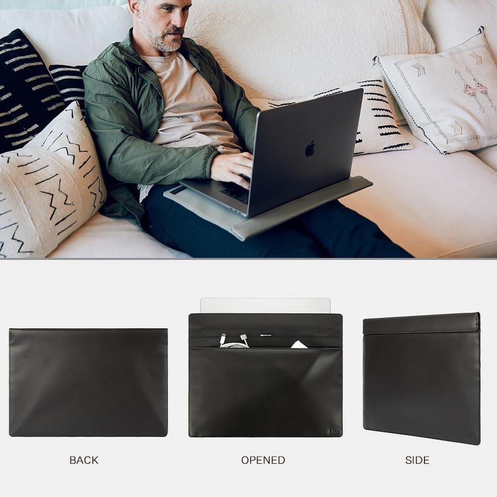 SLNT Leather Faraday Bag with Silent Pocket Technology - Signal Blocking Devi...