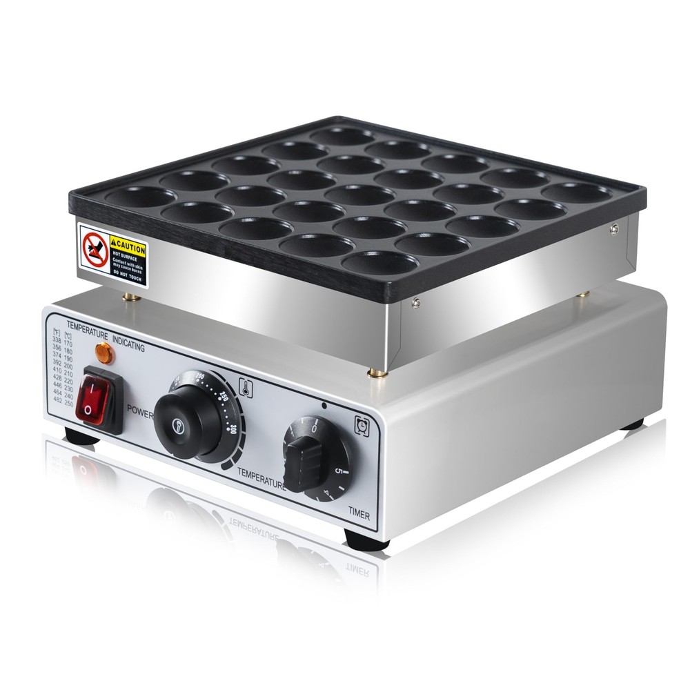 Mini Pancake Maker 25pcs Dutch Pancake Maker 950W Mini Pancakes Maker Machine...