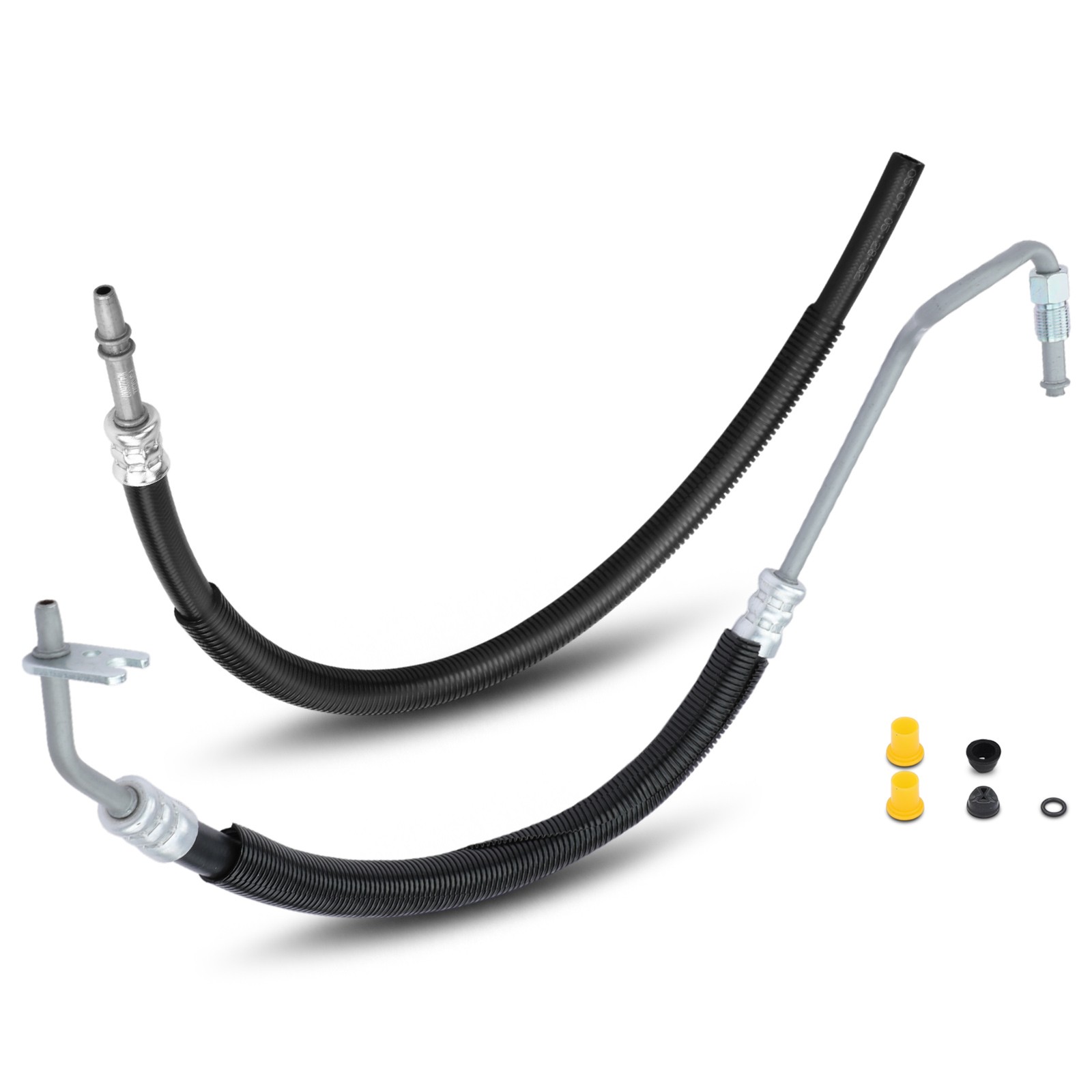 2x Power Steering Return+Pressure Line Hose Assy for Chevy Silverado 1500 Tahoe